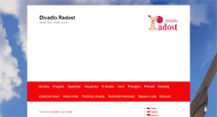 Desktop Screenshot of divadlo-radost.cz